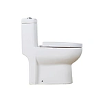 One piece ceramic Sanitary ware Wash down S trap 250mm P trap 180mm soft closing High pressure